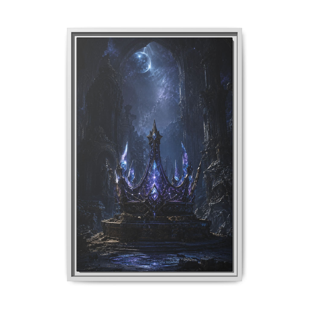 Dark Fantasy Crown Fine Art Paper Print — Gothic Wall Art