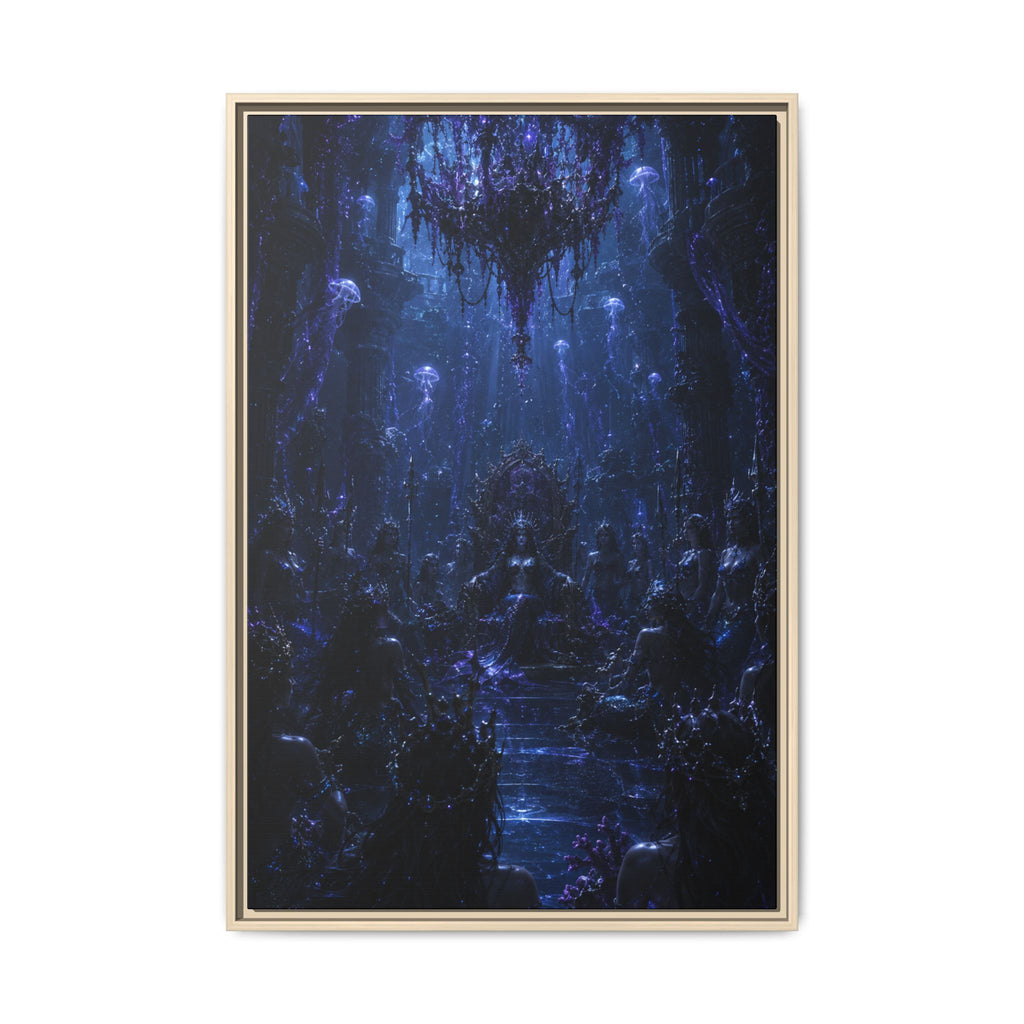 Mystic Blue Cavern Fine Art Paper Print