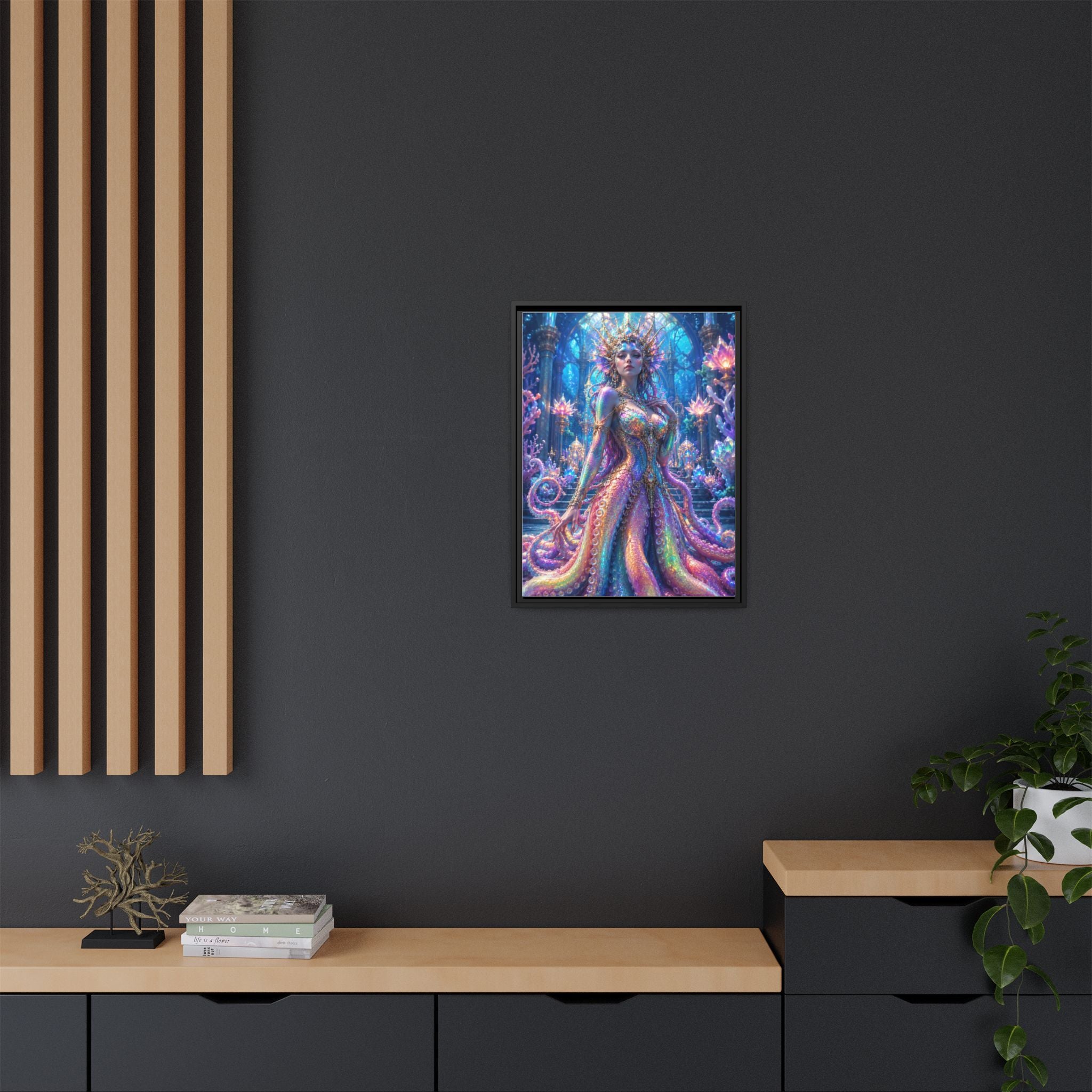 Rainbow Sea Empress Matte Canvas Print (Framed)
