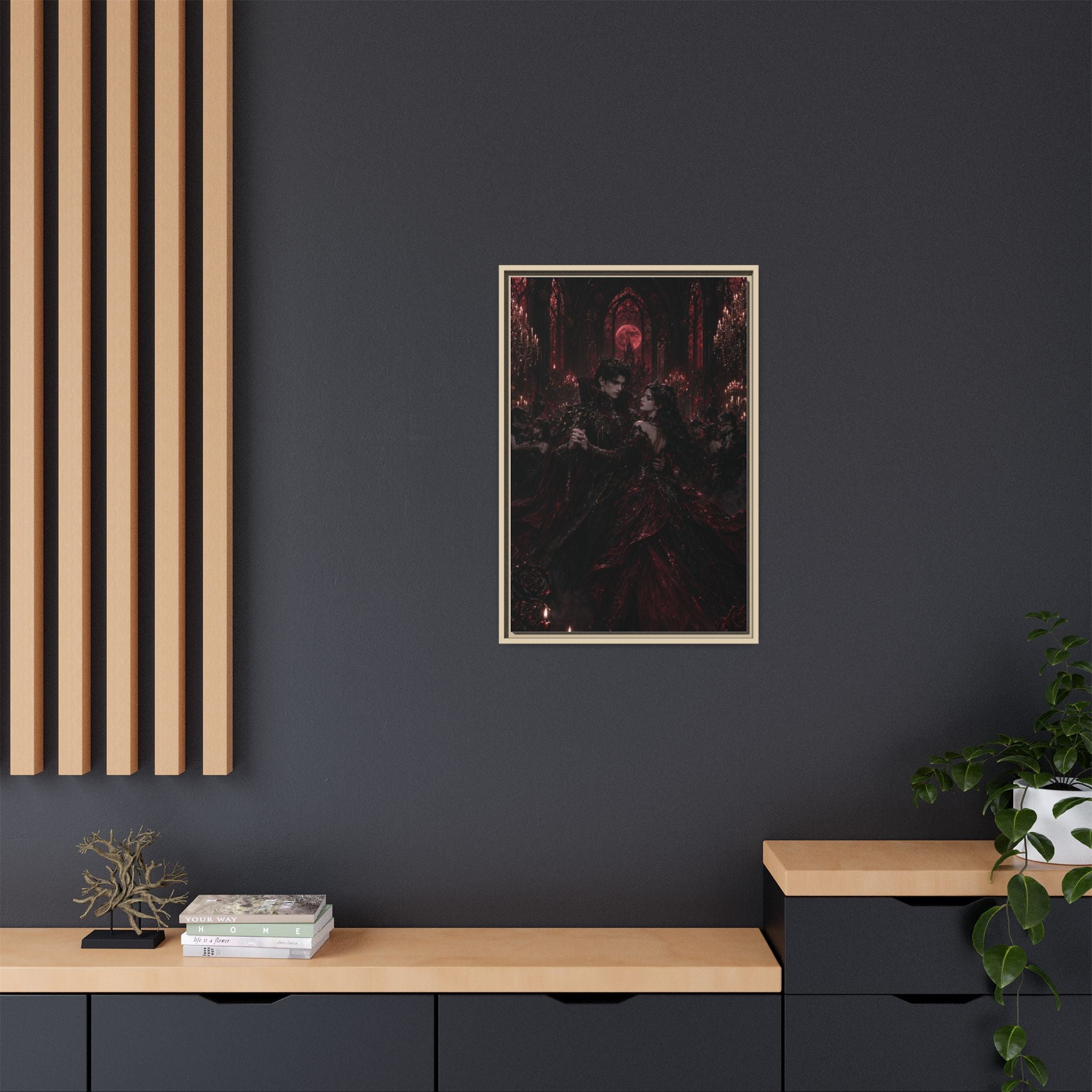 Gothic Romance Matte Canvas Print (Framed)