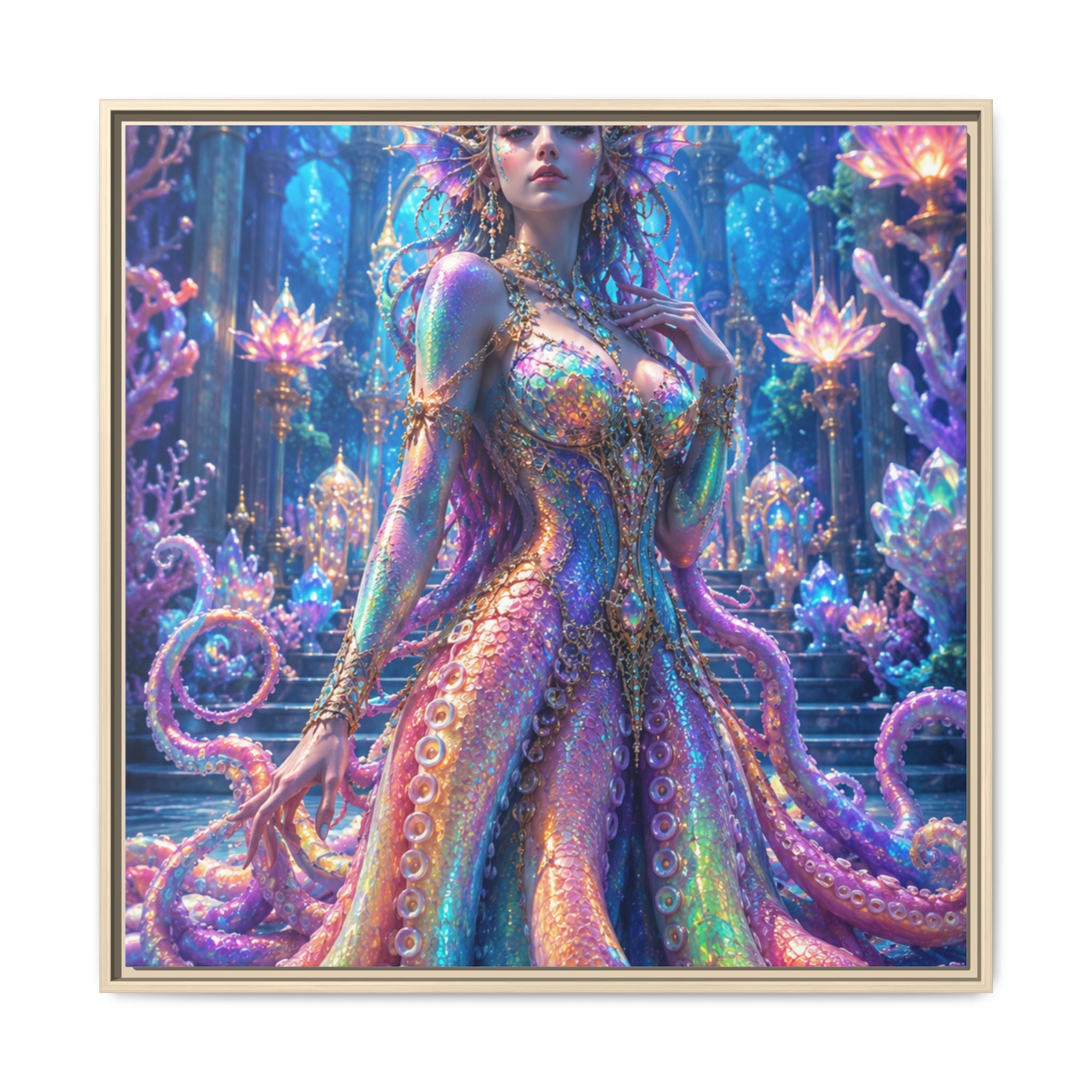 Rainbow Sea Empress Matte Canvas Print (Framed)