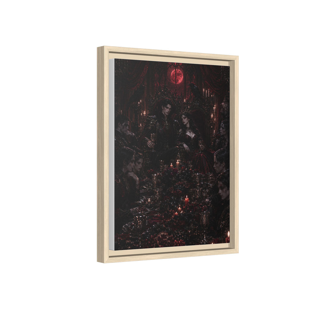 Gothic Victorian Dinner Party Matte Framed Canvas