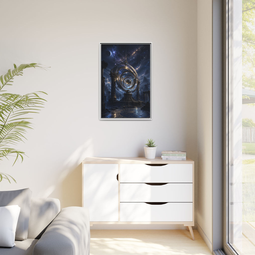Mystical Astral Portal Matte Canvas Print — Framed Wall Art