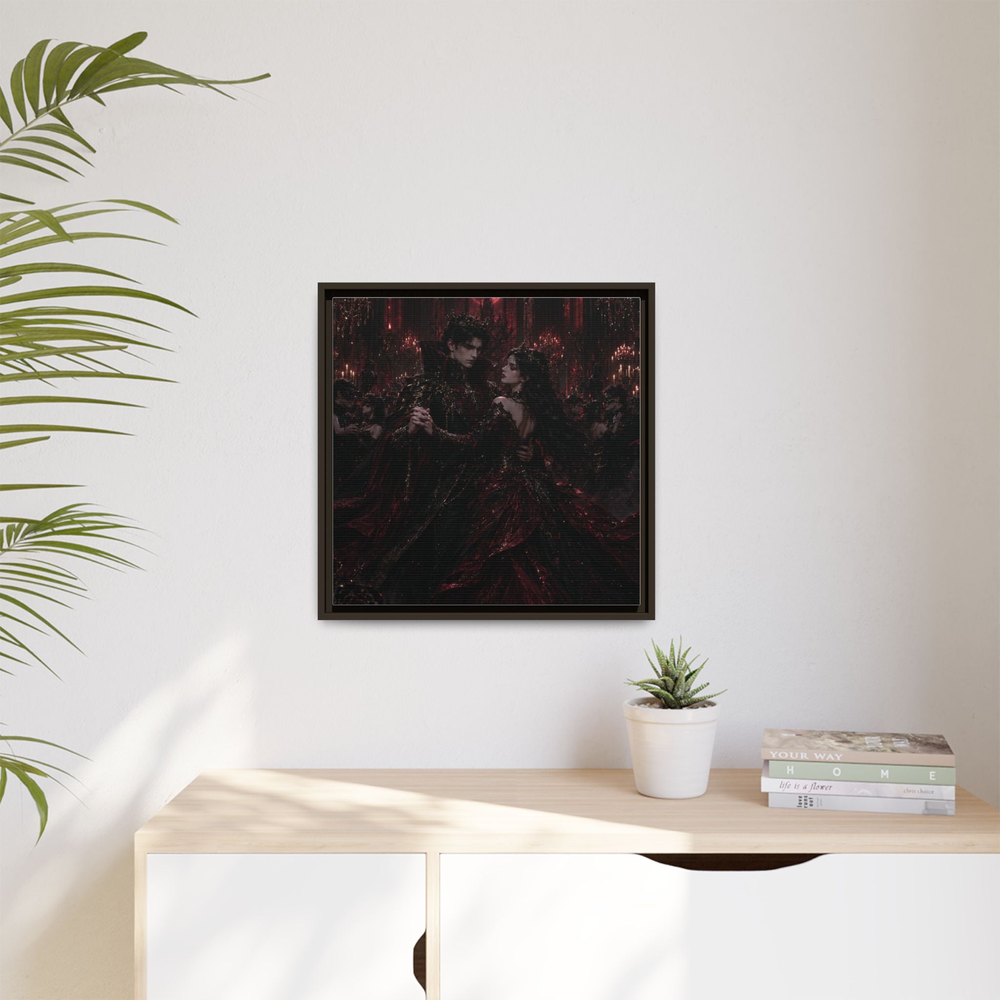 Gothic Romance Matte Canvas Print (Framed)