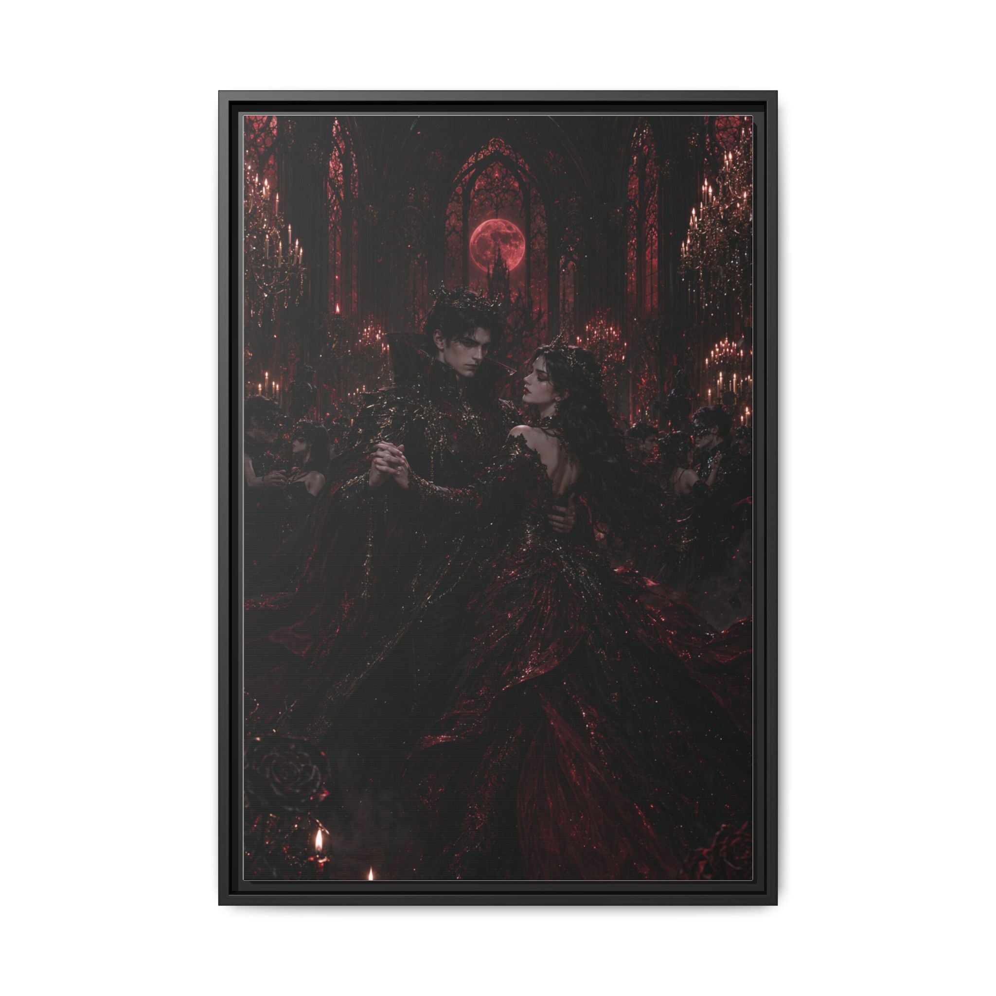 Gothic Romance Matte Canvas Print (Framed)