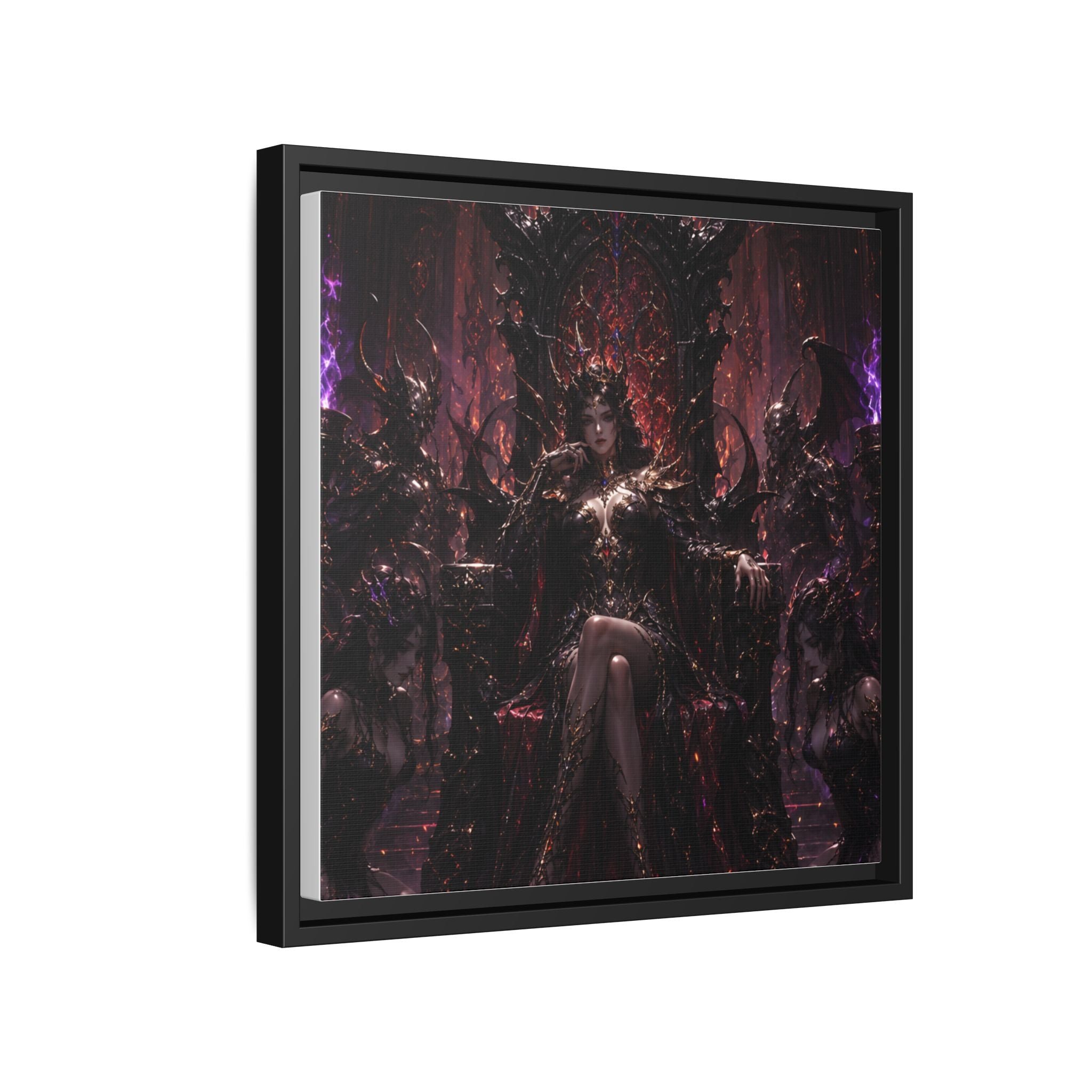 Dark Fantasy Queen Matte Canvas Framed Art