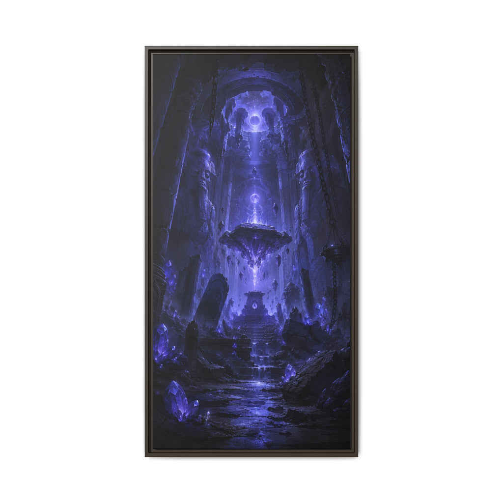 Mystic Abyss Fine Art Paper Print — Ethereal Blue Fantasy Wall Art
