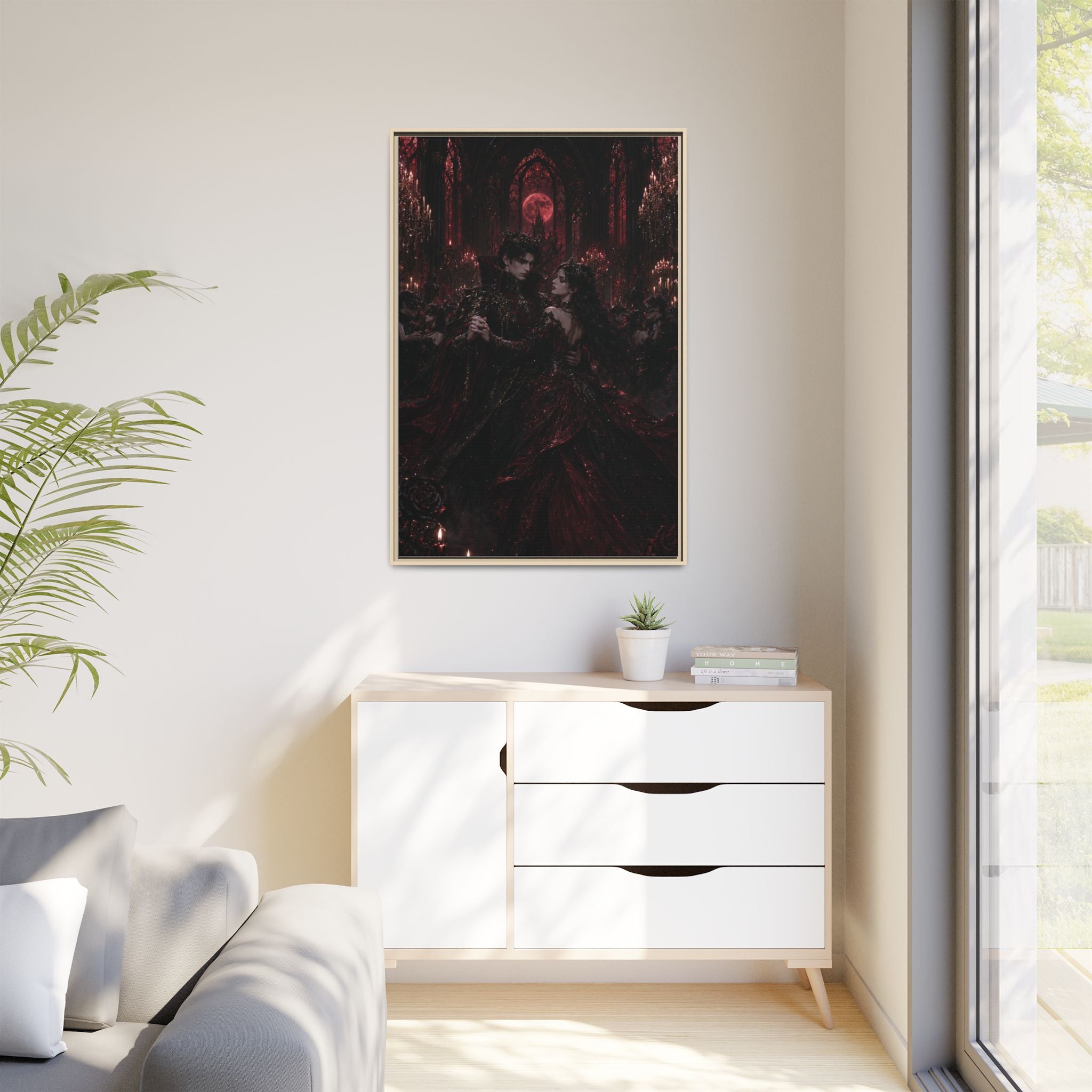 Gothic Romance Matte Canvas Print (Framed)
