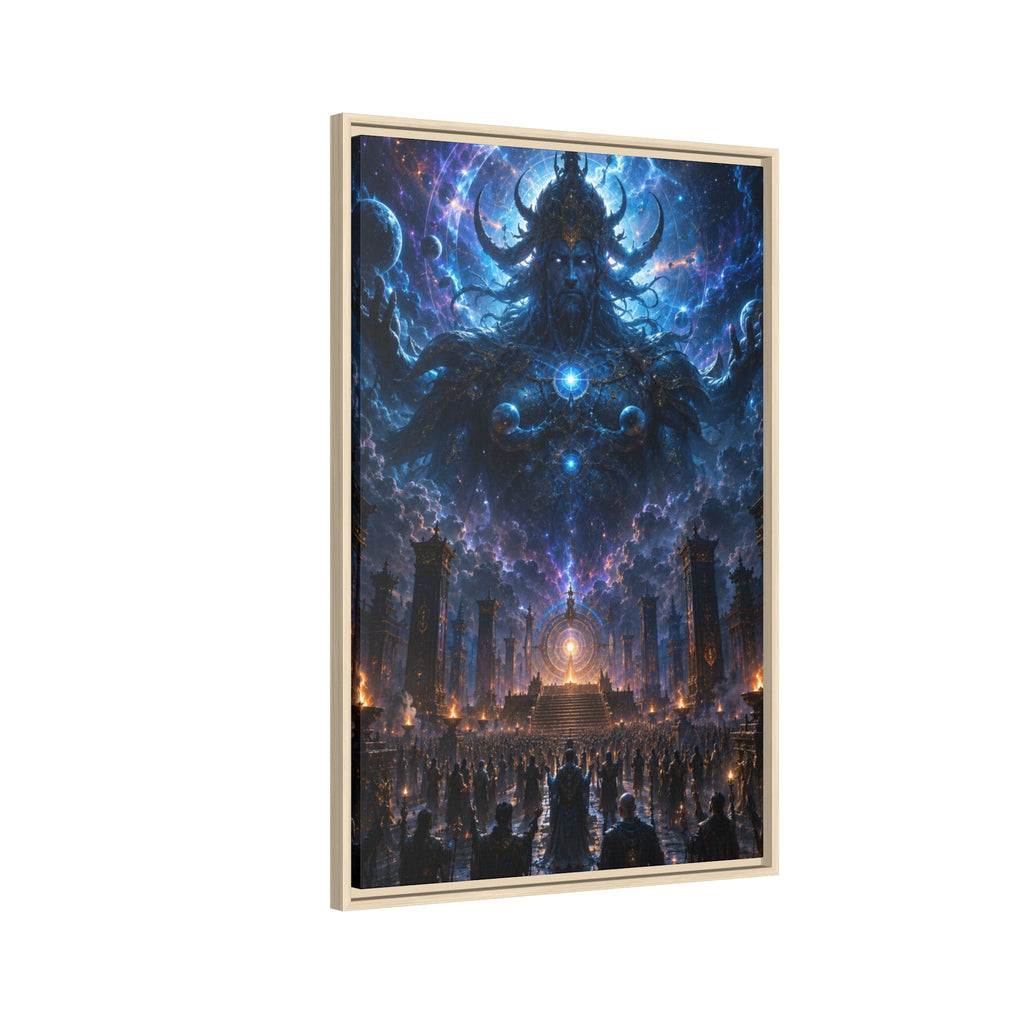 Fine Art Paper Print - Cosmic Eldritch Deity Scene