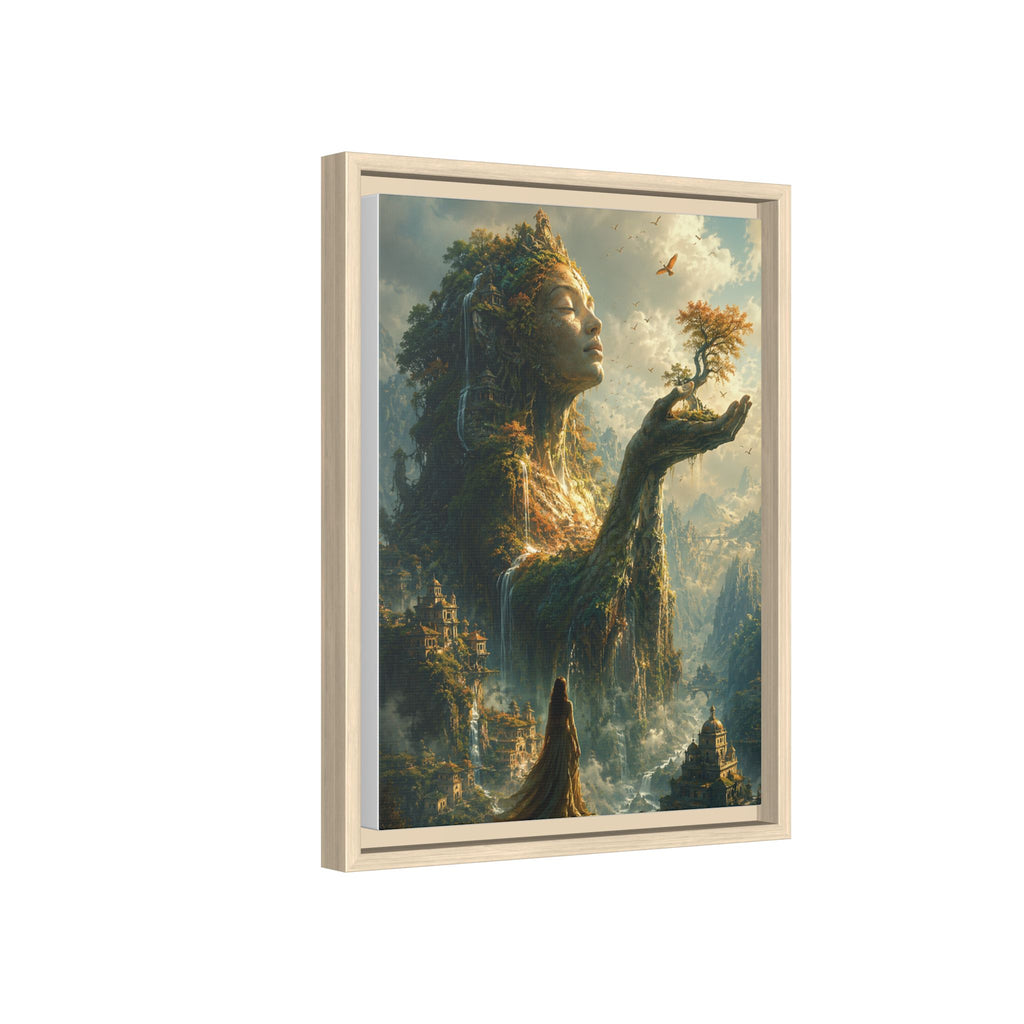 Framed Matte Canvas - Earth Goddess Fantasy Wall Art