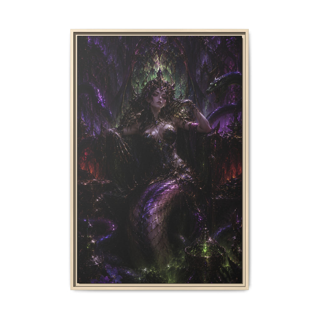 Dark Fantasy Goddess Fine Art Paper Print — Multi‑Color Wall Art