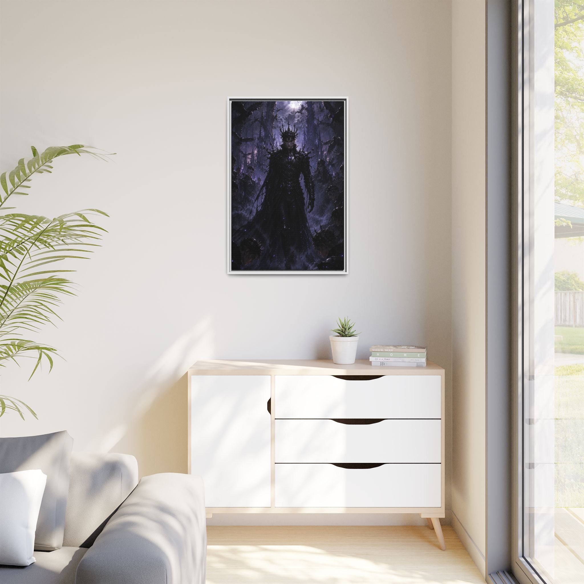 Dark King Fine Art Paper Print — Gothic Fantasy Wall Art