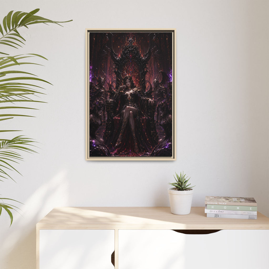 Dark Fantasy Queen Matte Canvas Framed Art