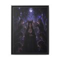 Gothic Moon Queen Framed Canvas Print