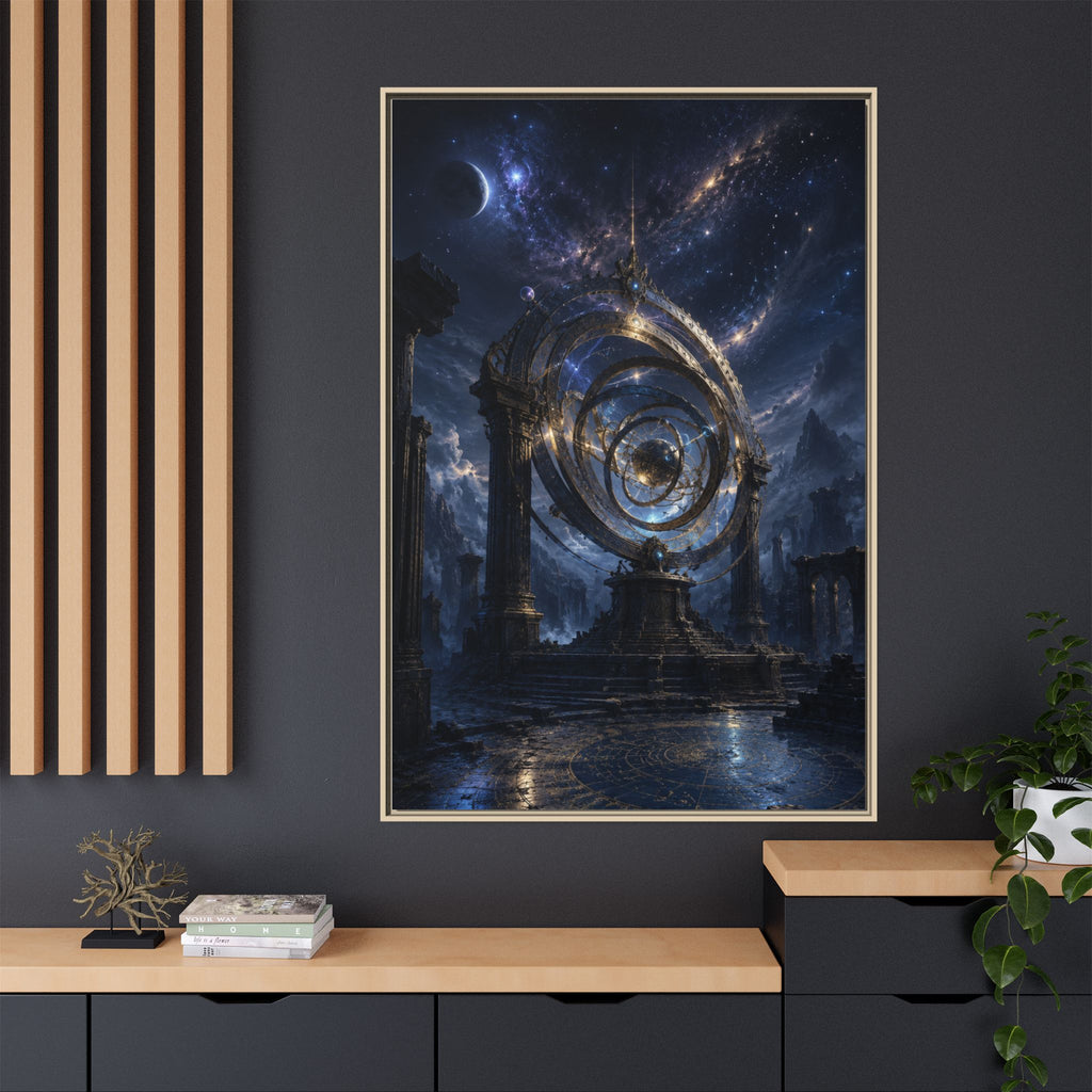 Mystical Astral Portal Matte Canvas Print — Framed Wall Art
