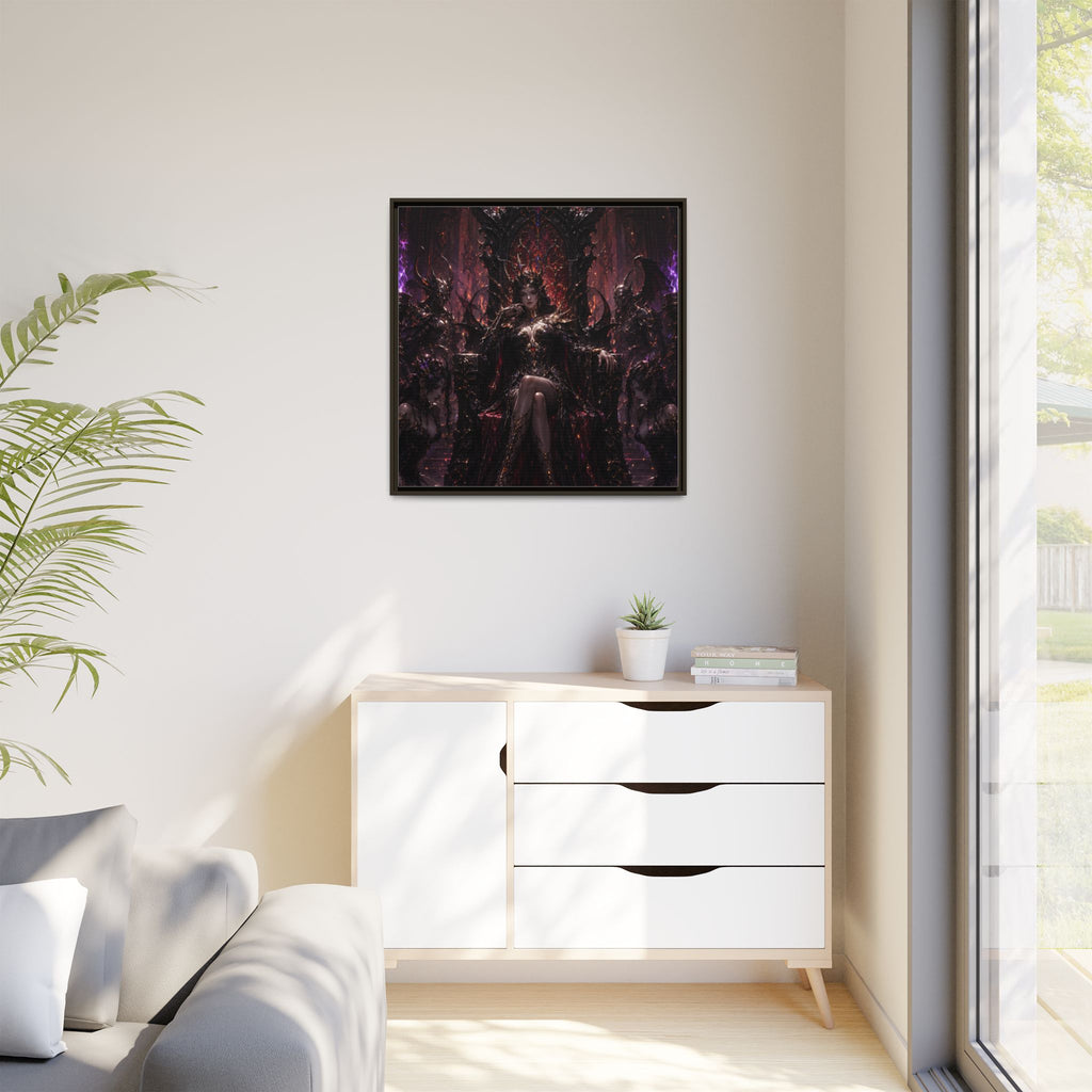 Dark Fantasy Queen Matte Canvas Framed Art