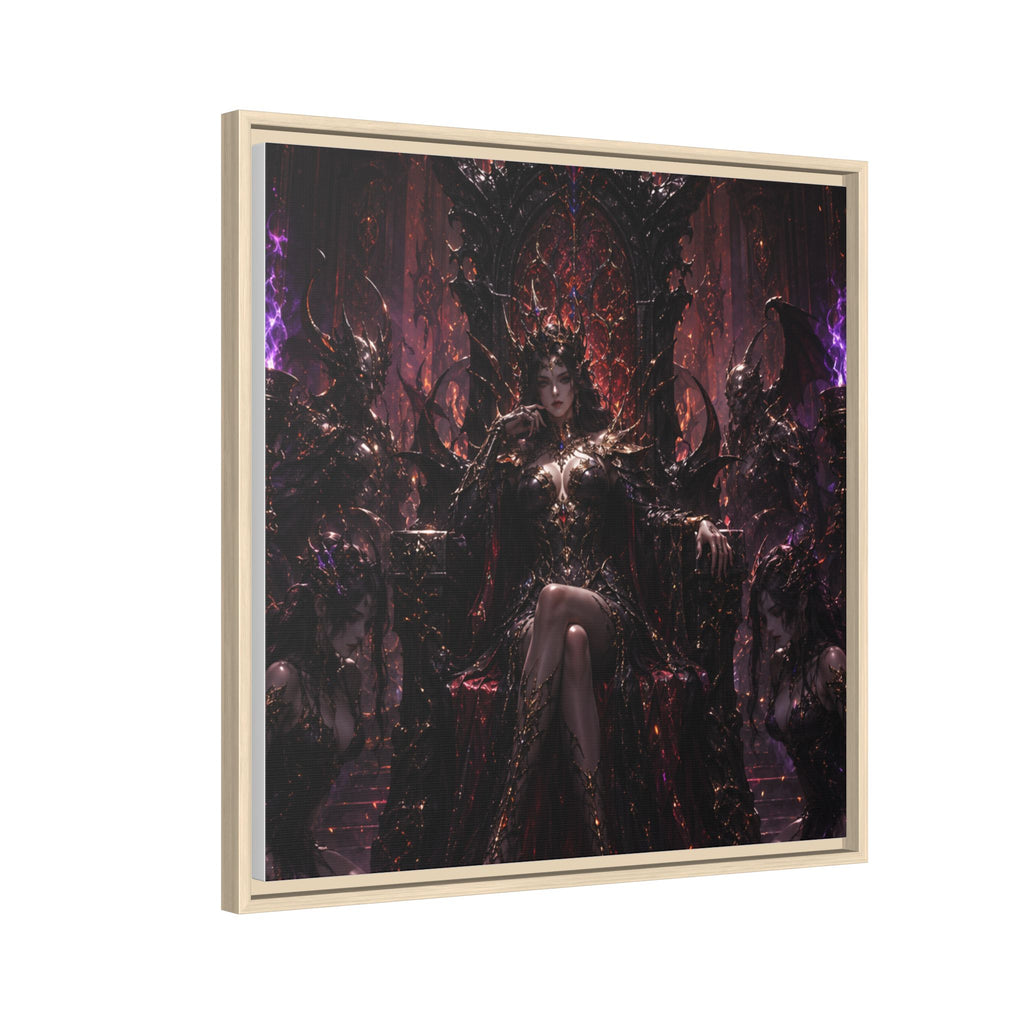 Dark Fantasy Queen Matte Canvas Framed Art