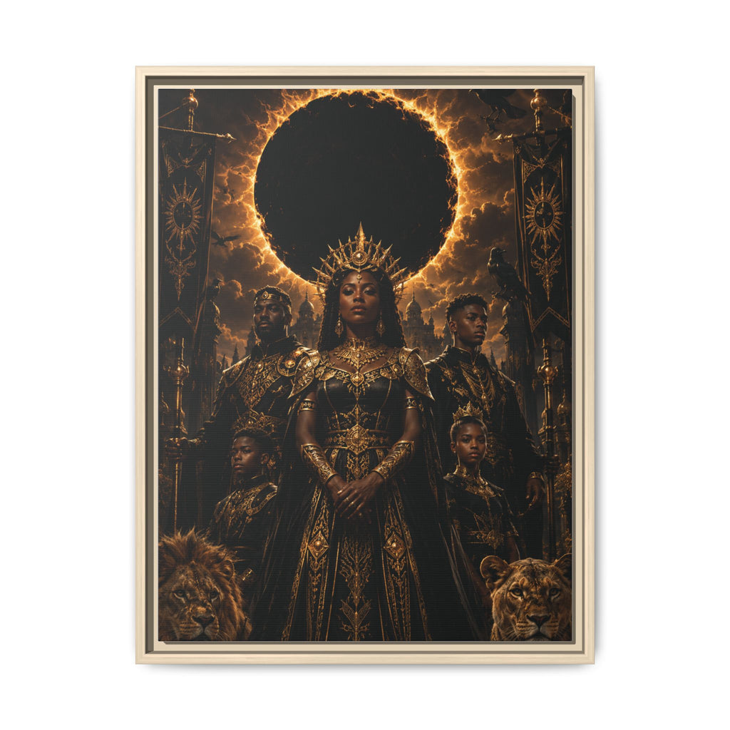 Regal Eclipse Matte Canvas Print — Framed Art Poster