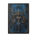 Underwater Queen Matte Framed Canvas — Oceanic Fantasy Wall Art