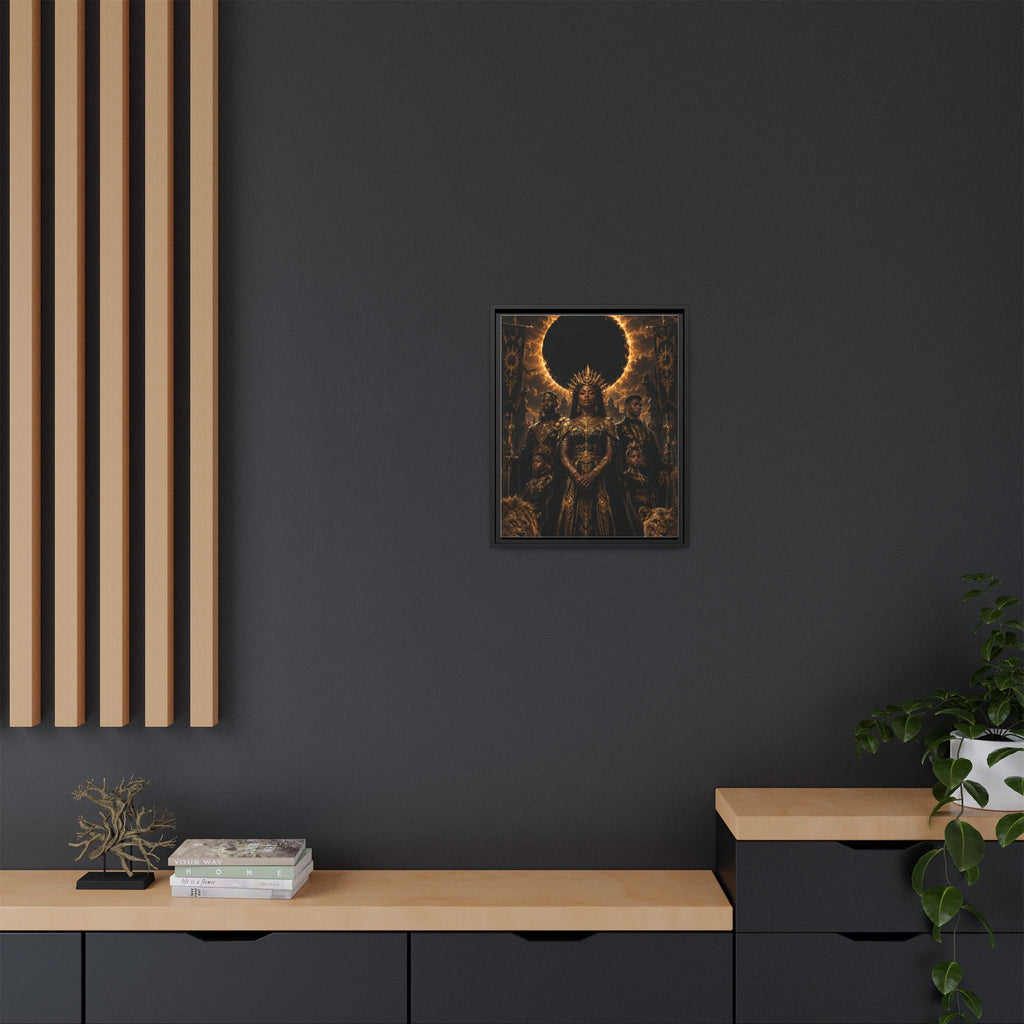 Regal Eclipse Matte Canvas Print — Framed Art Poster