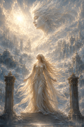 Ethereal Goddess Matte Fine Art Paper Print — Dreamlike Fantasy Wall Decor